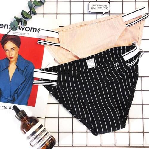 SP&CITY Sporty Style Classic Striped Women Underwear Fashion Cotton Seamless Briefs Female Soft Sexy Panties Girl Lingerie