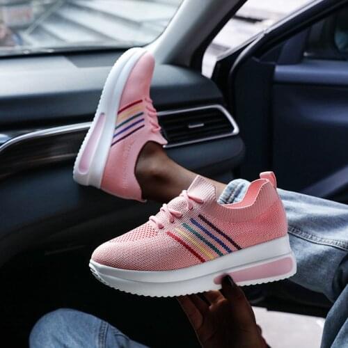 Womens Sneakers Spring Ladies Flat Shoes Casual Women Vulcanized Women 2021 Summer Light Mesh Breathable Female Running Shoes