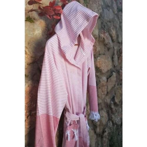 1 Piece Bathrobe Women Summer Bathrobe Thin Bathrobe Hooded Bathrobe Hammam Bathrobe Tasseled Dressing Gown Robe Pink Blue