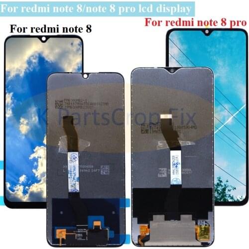 For Xiaomi Redmi note 8 note8 lcd Display Touch Screen Digitizer Assembly Replacement Parts For Redmi note 8 pro lcd with frame