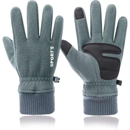 Winter Warm Thickened Fleece Ski Gloves Men Touch Screen Waterproof Gloves Women Outdoor Cycling Sports Driving Non-slip Glove