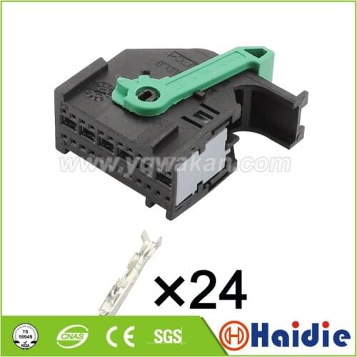 1set 24pin auto unsealed connector 24 way wire harness cable plug connector 284223-2