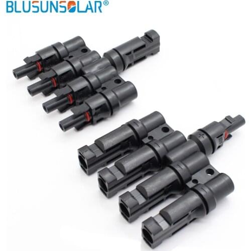 10 Pairs/Lot High Quality IP67 4 To 1 T Branch PV Connector With TUV Certification For Photovoltaic System Solar