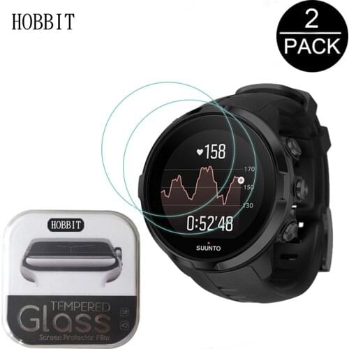 2Pack For Suunto Spartan Sport Wrist HR 0.3mm 2.5D 9H Clear Tempered Glass Screen Protector Smart Watch Film Scratch Resistant