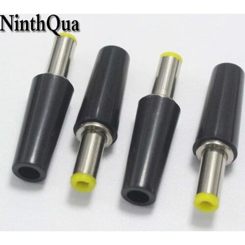 4pcs New Black 5.5*2.5mm /5.5*2.1mm DC Power Plug ABS 5.5mm Male Plugs Connector DIY Repair Audio jack Adapter