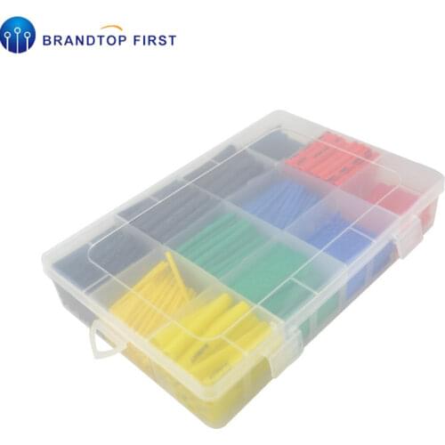 530pcs /560pcs Heat Shrink Tube Ratio Tubing Insulation Shrinkable Tubes Assortment Electronic 2:1 Wrap Wire Cable