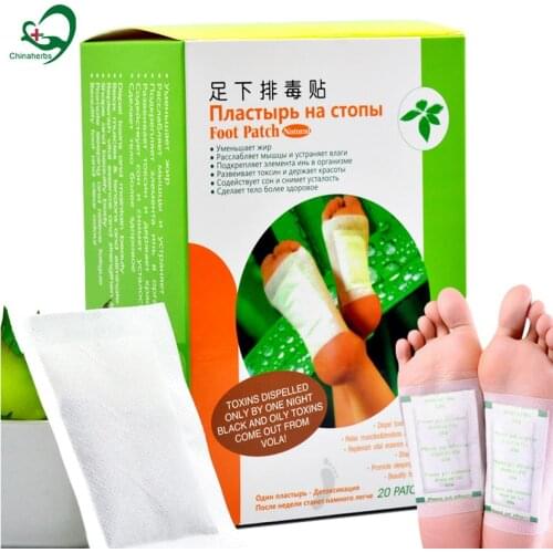 80pieces/4packs Chinese Herbs Detox Foot Patch Reduce Aches Pains Headaches Tiredness Improve Your Blood Circulation Plaster