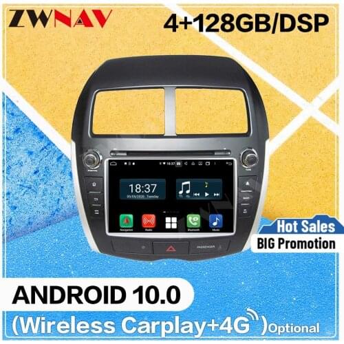 128G Carplay Android 10.0 screen Car DVD Player for Mitsubishi ASX 2010 2011 2012 BT GPS Navigation Auto Radio Stereo Head unit