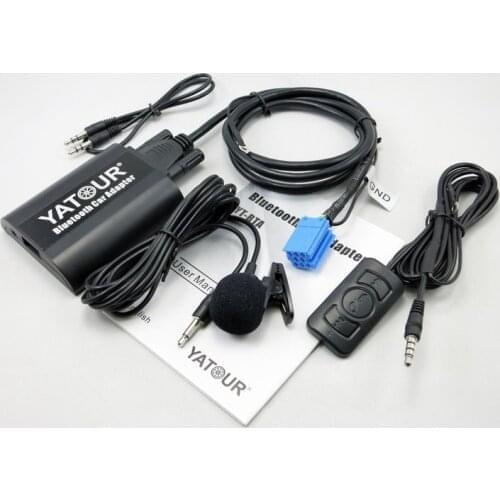 Yatour bluetooth car kit For VW AUDI Skoda Seat 8pin YT-BTA AUX IN Usb charging port Music mp3 player