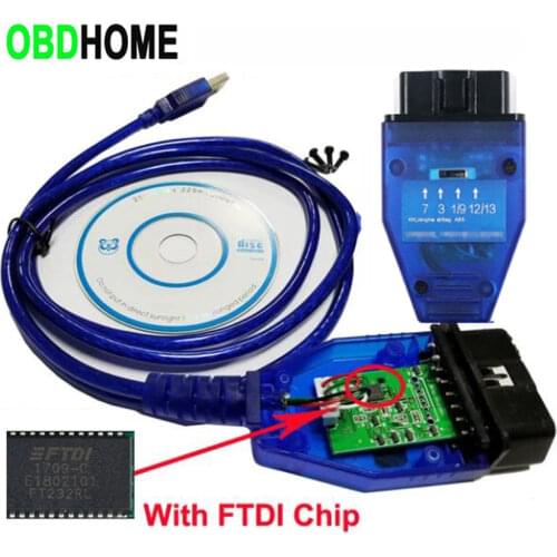 4 Way Switch VAG USB Interface FTDI FT232RL Chip for Fiat ECU Scan KKL 2x2Pin 3pin OBD2 16 PIN Cable for Audi Car Ecu Scanner