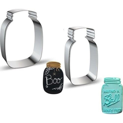 Honey Jar Glass Bottle Metal Cookie Cutter Cookware Baking Accessories Fondant Cake Decorating Tools Reposteria Cupcake Topper