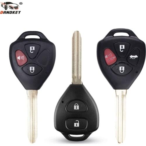 DANDKEY 50x 2/3/4 Buttons Remote Car Key Shell Case For Toyota Camry 2007 2008 2009 2010 Avalon Corolla Matrix RAV4 Venza Yaris