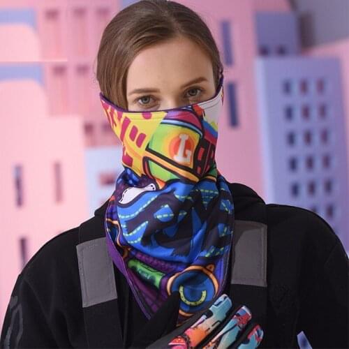 Fleece Headscarf Protect Face Neck Warmer For Outdoor Sports Skiing Motorcycling Cycling