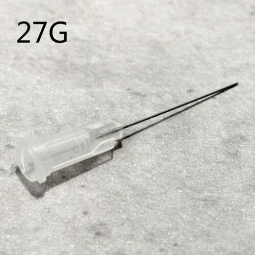 27G Steel dispensing needle for dispensing controller , Plastic steel dispensing head 100 pcs