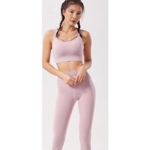 2 Piece Set Seamless Yoga Suits Women Sports Bra and Leggings Set Sports Wear Gym Clothing Athletic Yoga Set Workout Clothes