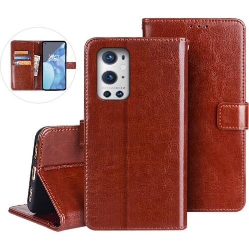For OnePlus 9 Pro Case 6.7 inch Leather Case On For Coque One Plus9 1+9 Pro Magnetic Flip Wallet Cover Phone Cases Fundas