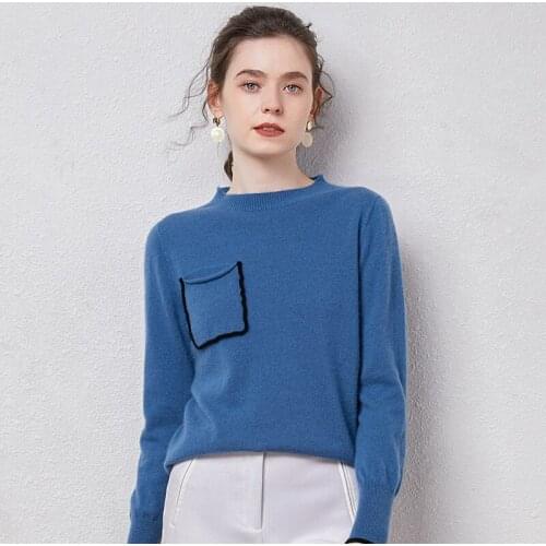 Soft and Warm Women Sweaters 100% Cashmere Knitted Oneck Jumpers Ladies 2020 Winter Autumn Standard Pullovers 4Color