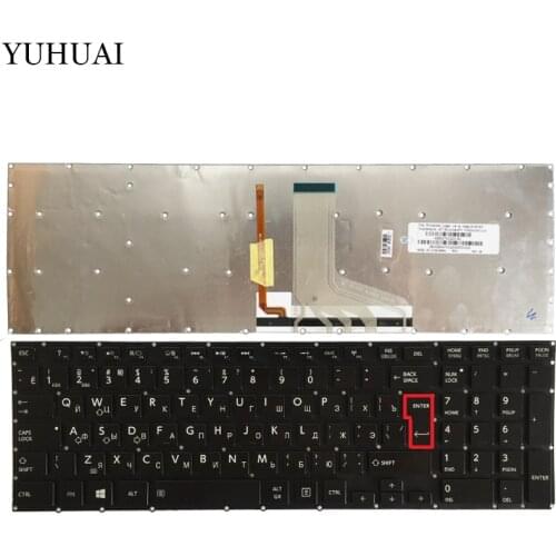 New Russian keyboard for Toshiba Satellite P50-A P50T-A P55-A P55T-A P55-A5200 RU laptop keyboard with Backlit black