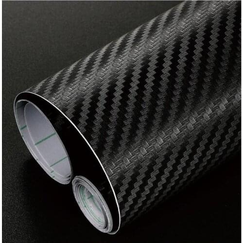PVC Material Glossy 3D Carbon Fiber Car Film Protector For Painting Car Vinyl Wrap