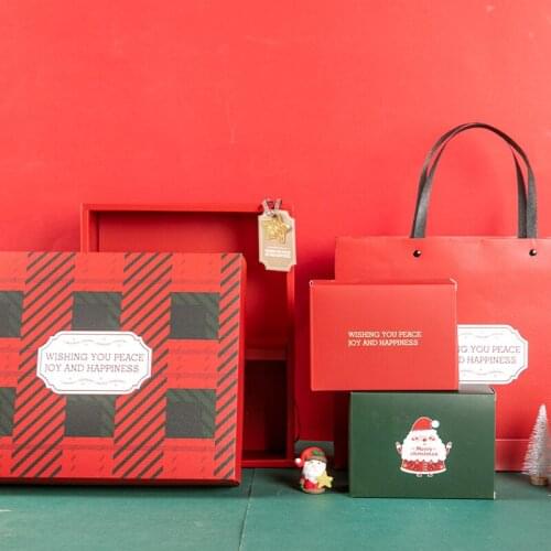 Christmas Goods Candy Cookie Macaron Gifts Craft Lucky Wedding Cake Boxes Birthday Gifts Party Surprise