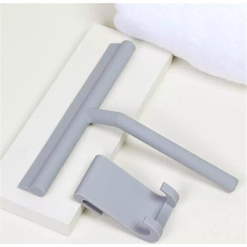 Bathroom Window Shower Squeegee Car Windshield Wiper Glass Silicone Cleaning Brush Kitchen Glass Scraper with Hook