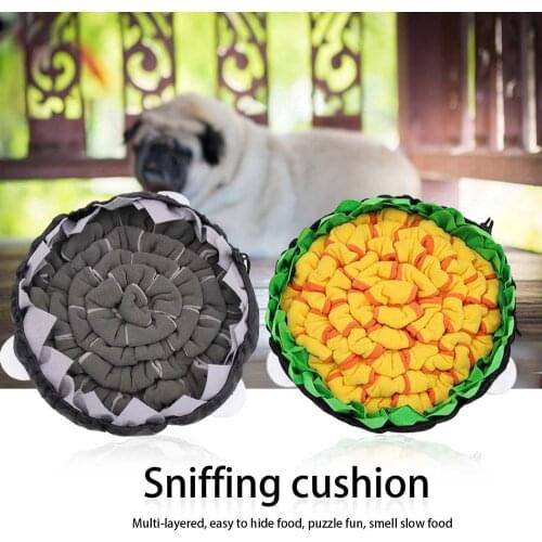 Dog Snuffle Mat Dog Teeth Polishing Chew Toys Interactive Training Dog Sniffing Pad Pet Slowing Feeding Intelligence Mat Blanket