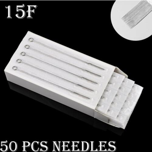 Tattoo needles 5/7/9/11/13/15/17F Sterilized Disposable Flat SHADER (F) Shaders needle for Tattoo machine Gun