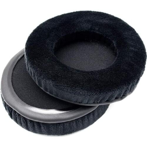 1 Pair Velvet Earpads Replacement for Yamaha RH-5MA RH5MA Headphones Ear Pads Cushions Covers Headset (Black)