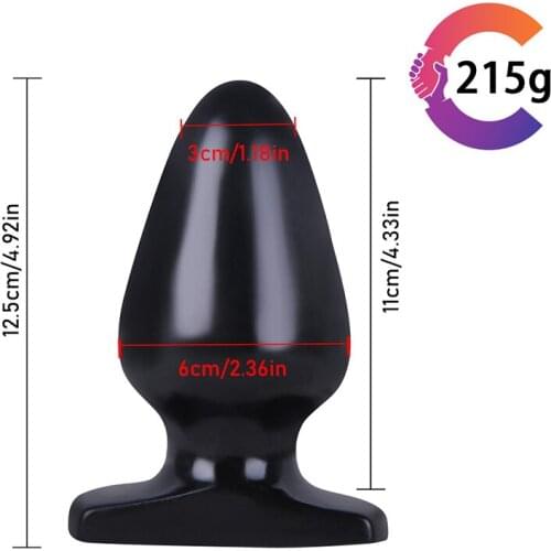 12.5*6cm Adult Anal Sex Toys Huge Butt Plugs for Men Prostate Massage Female Vagina Anal Expansion Stimulator Big Anal Beads