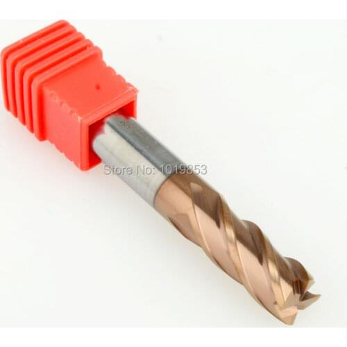 2pcs SLONS S600-8X8X60L HRC65 square flat tungsten Carbide end mill for CNC machine