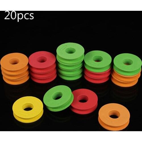 20PCS 4.5cm/7cm Foam EVA Fishing Line Plate Carp Lure Trace Wire Winding Line Board Leader Swivel Tool Fishing Accessory