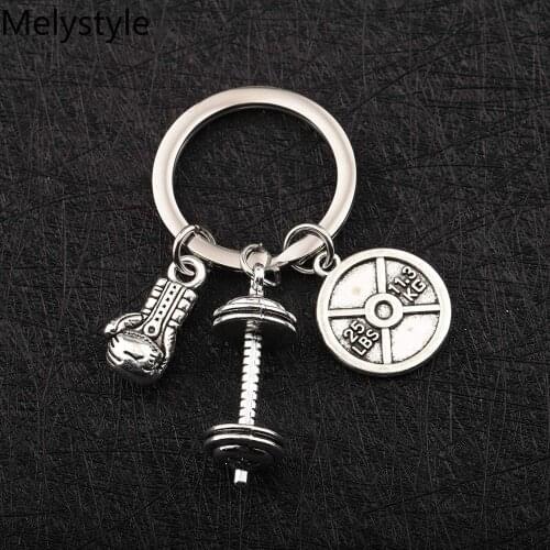 2020 Power Sports Dumbbell Keychain Personality Glamour-Fitness & Gym-Crossfit Gift Keychain