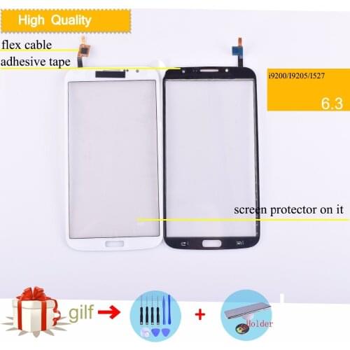 6.3" For Samsung Galaxy Mega GT-I9200 i9200 GT-I9205 i9205 SGH-I527 Touch Screen Digitizer Sensor Outer Glass Lens Panel