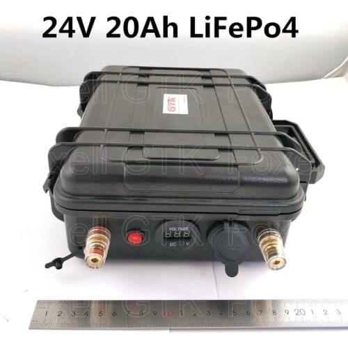 24V 20Ah LiFepo4 battery pack for telecom energy storage system electric scooter golf cart solar light Motorcycle+charger