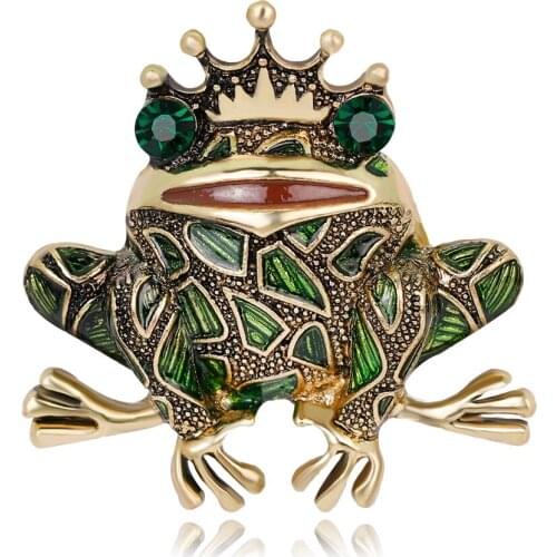 Frog prince set auger brooch brooches palace restoring ancient ways brooch clothes joker brooches accessories series