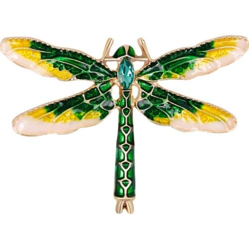 OneckOha Four Colors Flying Dragonfly Brooches Zinc Alloy Animal Brooch Pin Hot Selling Jewelry Brooch