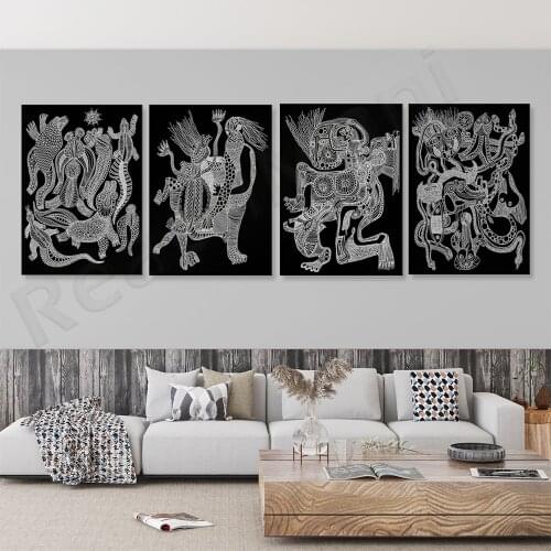 Black and white art, abstract line art prints, minimalist wall art, contemporary art black and white monochrome line poster