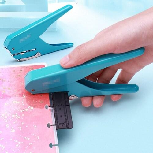 Mushroom hole notebook hole punch stationery punch machine hand book loose-leaf manual punch