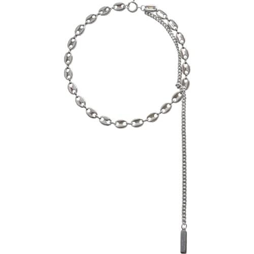 Justine Clenquet Female Necklace Pig Nose Chain High Tassel Simple European and American Choker Clavicle Chain