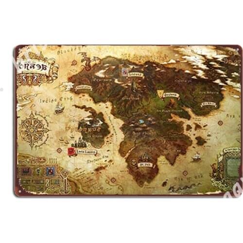 Eorzea Metal Signs pub Wall Painting Décor Design Tin sign Posters