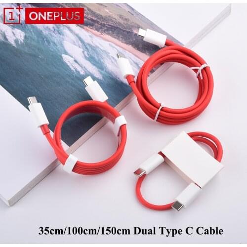 Oneplus Nord Warp Charge Dual Type C Dash Cable 6A PD Fast Charging For One Plus 8 t 7 Pro 7t 7 T 6t 6 5t 5 3t 3 Warp Charger