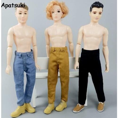 1/6 Boy Doll Clothes For Ken Doll Trousers Hip Hop Handmade Pants For Barbie Boyfriend Ken Prince Male Boy Doll Casual Wear