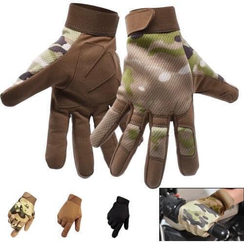 Motorcycle Gloves Full Finger Leather Outdoor Motocross Motorbike Gloves For Honda CR 85 F150 125 250 R SL230 CRF 450R 250X RC51