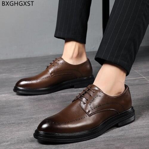 Black Suit Shoes for Men Office 2021 Fashion Business Shoes Men Oxford Leather Shoes Men Formal Zapatos De Vestir De Los Hombres