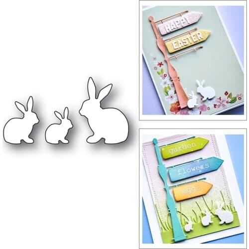 Christmas Bunny Animal Easter 2020 New Metal Cutting Dies for Scrapbooking and Card Making Decorative Embossing Craft No Stamps