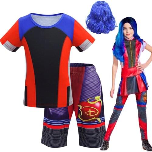 2020 summer new children Descendants descendants 3 surrounding suit children Halloween cosplay performance clothing