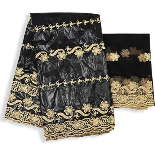 Wholesale Price Bazin Riche Tissues African Atiku Fabric Ankara Dress Materials Dubai Bridal Lace Guinea Brocade 5+2 yards/lot