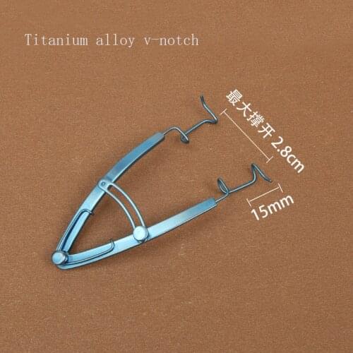 Adjustable eyelid opener, ophthalmic instruments, titanium alloy eye opener