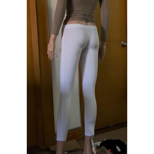 Sexy Ice Silk Seamless Leggings Sexy Underwear Pants Erotic Lingerie Club Wear