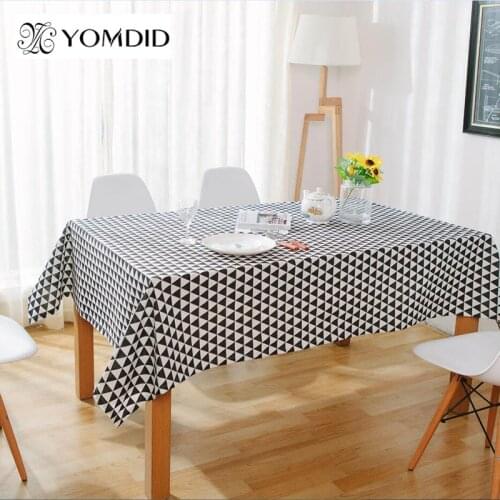 Fashion northern europe tablecloth cotton&linen rectangle tea coffe desk table restaurant cover towel cloth home decor